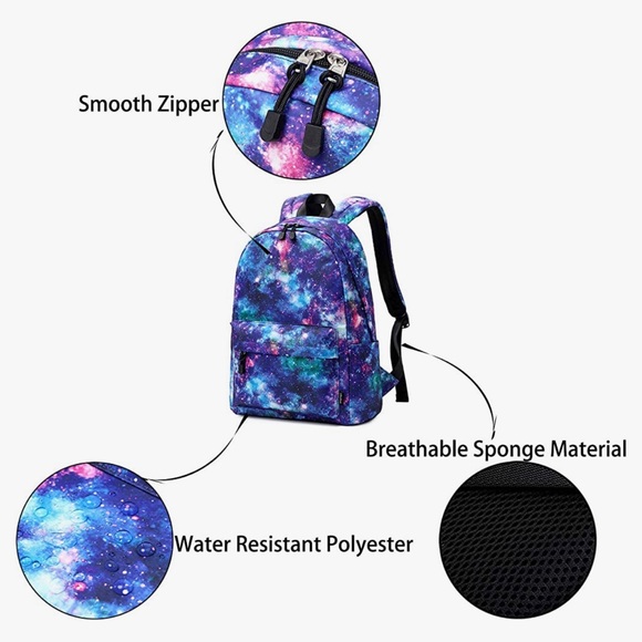 ABSHOO Galaxy Backpack, Lunchbox & Pencil Case (Galaxy D) - Picture 3 of 5